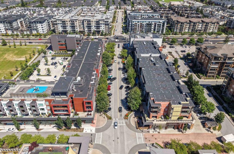 Aerial view of a Lower Mainland commercial and residential property, part of the TAKL Services coverage area